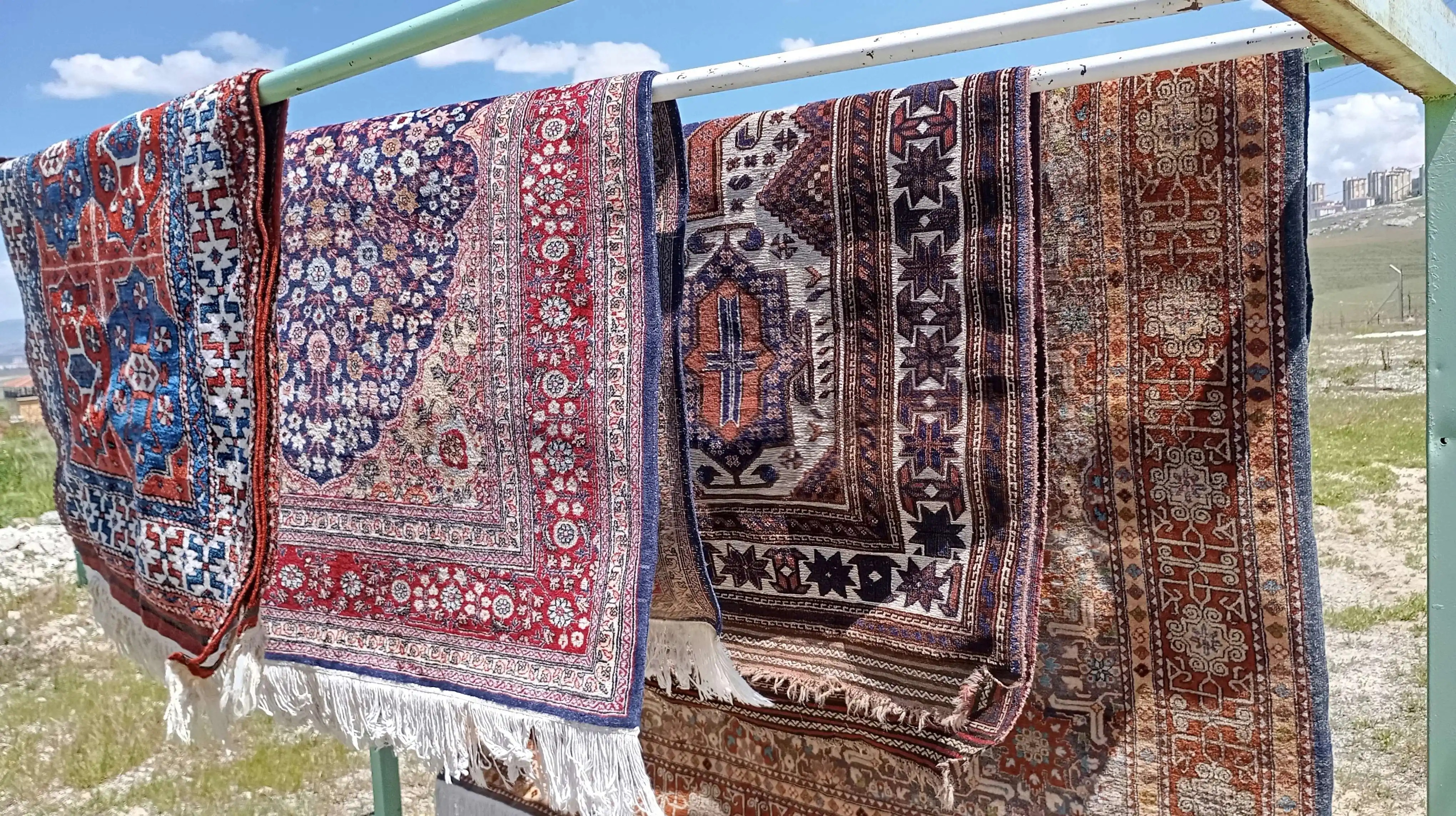 Carpet drying area