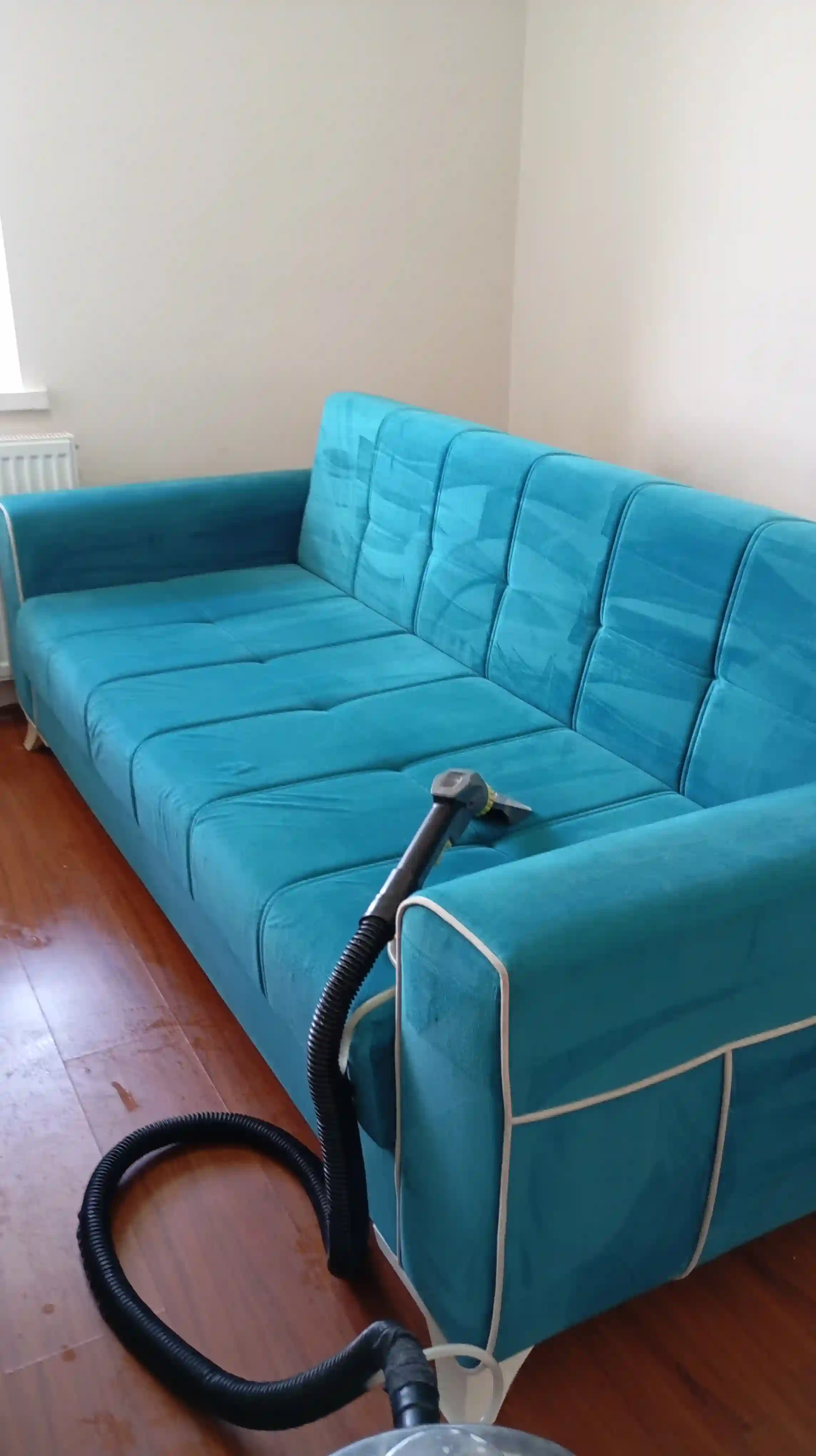 Upholstery cleaning process